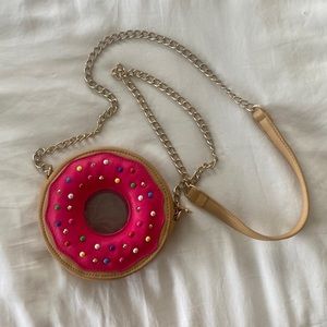 Betsey Johnson | Pink Sprinkle Donut Mini Crossbody Purse